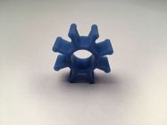 Blue Color Molded Rubber Parts , Special Shape Silicone Rubber Parts For Machine